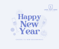 New Year Cheers Facebook post Image Preview