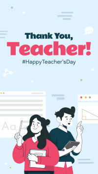 Thank You Teacher Facebook story Image Preview