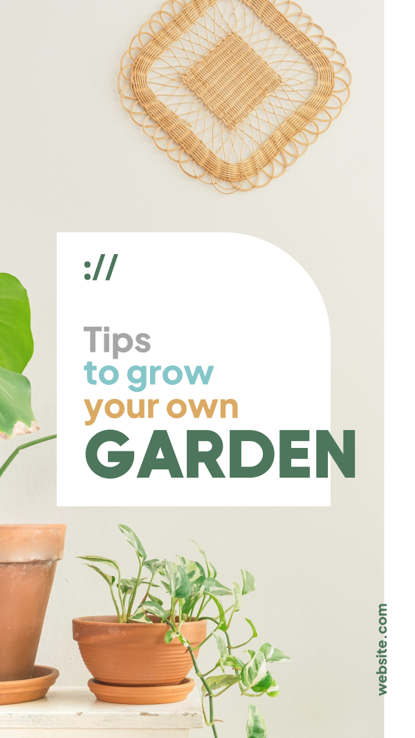 Garden Tips Facebook Story Design Image Preview