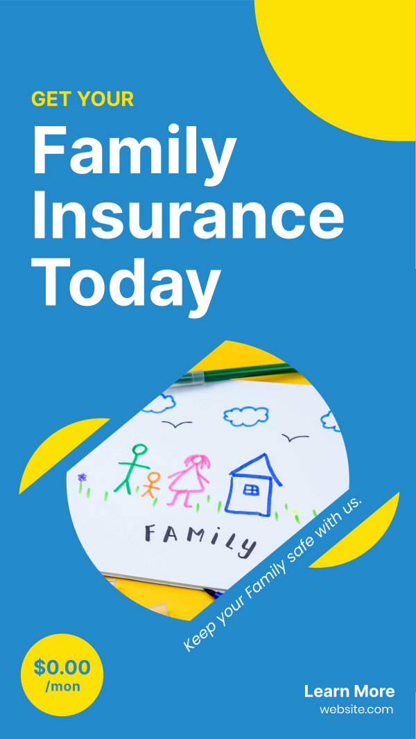 Get Your Family Insured Instagram Story Design Image Preview