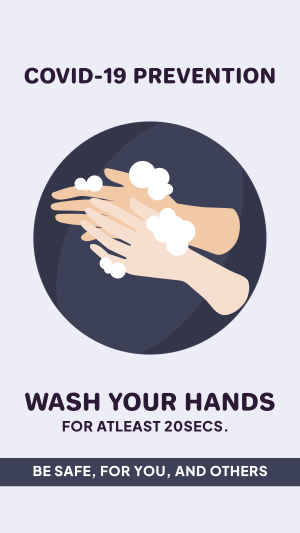 Wash Your Hands Instagram story Image Preview