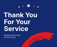 Thank You Veterans Facebook Post Design