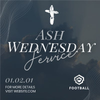 Cloudy Ash Wednesday  Instagram post Image Preview