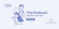 Podcast Illustration Twitter post Image Preview