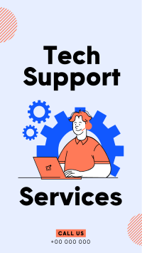 Techie Help  To the Rescue Facebook Story Design
