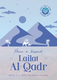 Blessed Lailat al-Qadr Poster Design