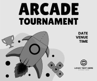 Arcade Tournament Facebook Post Design