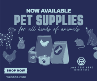 Quirky Pet Supplies Facebook Post Design