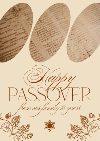 Modern Nostalgia Passover Flyer Image Preview