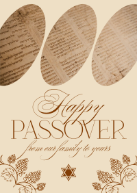 Modern Nostalgia Passover Flyer Design