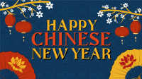 Oriental Chinese New Year Facebook Event Cover Design