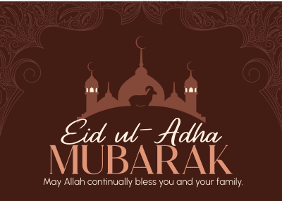 Qurbani Eid Postcard Image Preview