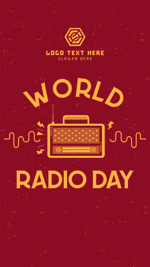 Simple Radio Day Facebook story Image Preview