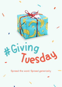 Quirky Giving Tuesday Flyer Design