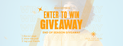 Enter Giveaway Facebook cover Image Preview