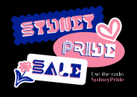 Sydney Pride Stickers Postcard Image Preview
