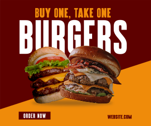 Double Burgers Promo Facebook post Image Preview