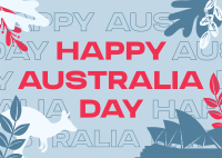 Australia Day Modern Postcard Image Preview