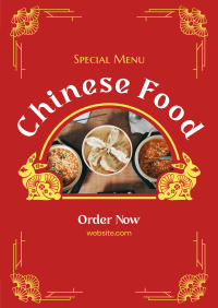 Special Chinese Food Poster Design