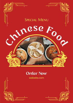 Special Chinese Food Poster Image Preview