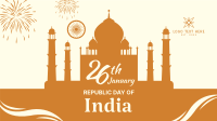 Taj Mahal Republic Day Of India  Facebook Event Cover Design