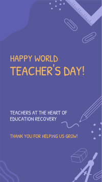 Happy Teacher's Day Facebook Story Design