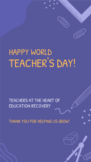 Happy Teacher's Day Facebook story Image Preview