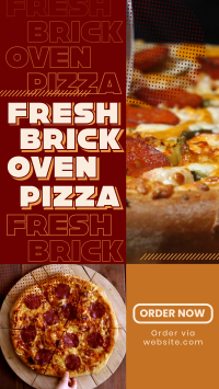 Yummy Brick Oven Pizza Instagram Story Design