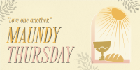 Holy Thursday Bread & Wine Twitter post Image Preview