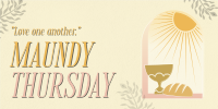 Holy Thursday Bread & Wine Twitter Post Image Preview