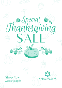 Special Thanksgiving Sale Flyer Design