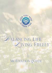 Balanced Life Motivation Flyer Image Preview