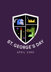 St. George's Day Shield Poster Image Preview