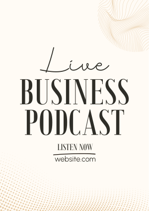 Corporate Business Podcast Poster Image Preview