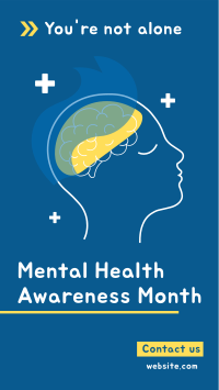 Mental Health Month Facebook story Image Preview