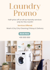 Affordable Laundry Flyer Design