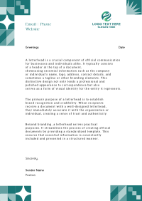 Abstract Professional Business Letterhead Design