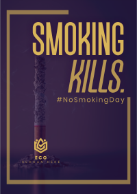 Minimalist Smoking Day Flyer Image Preview