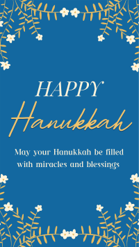 Hanukkah Celebration Facebook Story Design