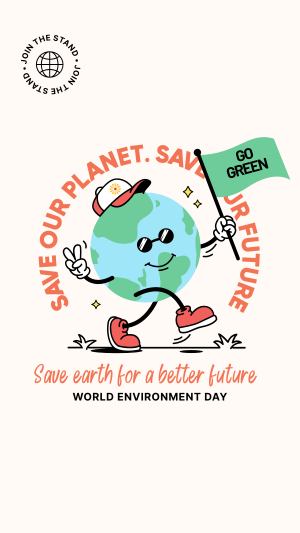 World Environment Day Mascot Instagram story Image Preview