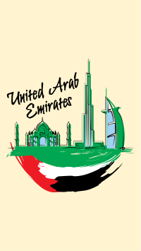 UAE City Scribbles Instagram story Image Preview