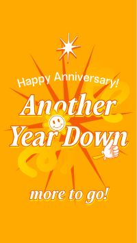 Quirky Work Anniversary TikTok Video Design