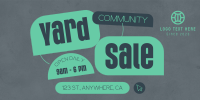 Community Yard Sale Thrift Twitter Post Design