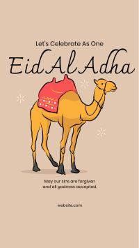 Eid Al Adha Camel Facebook Story Design