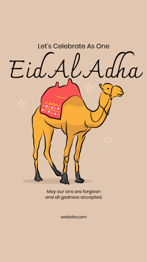 Eid Al Adha Camel Facebook story Image Preview