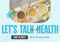Health Wellness Podcast Postcard Design