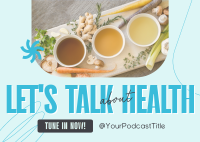 Health Wellness Podcast Postcard Image Preview