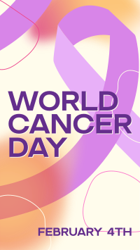 Gradient World Cancer Day Instagram Reel Design