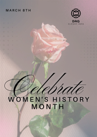 Women's History Video Poster Design