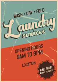 Vintage Wash Flyer Image Preview